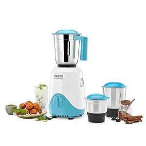 USHA Rapidmix 500-Watt Copper Motor Mixer Grinder With 3 Jars And 2 Years Product Warranty