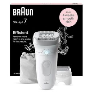 Braun Silk-epil 7-041, Epilator for women, Shaver & Trimmer head included, Cordless Wet & Dry Epilation for long lasting hair removal with Sensosmart technology review in India