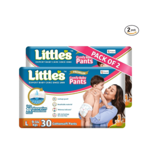 Little's Baby Diapers (L, 60 Count x 2)