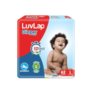 LuvLap Pant Style Baby Diapers (L, 62 Count)